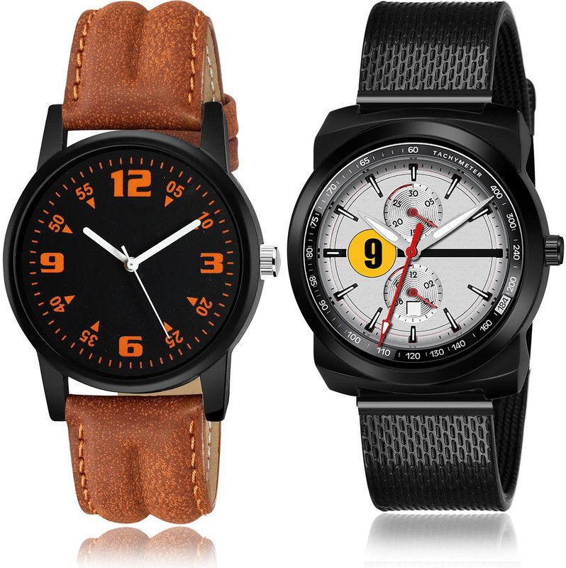 Analog Watch - For Men Best Analogue 2 Watch Combo For Boys And Men - B15-(55-S-10)
