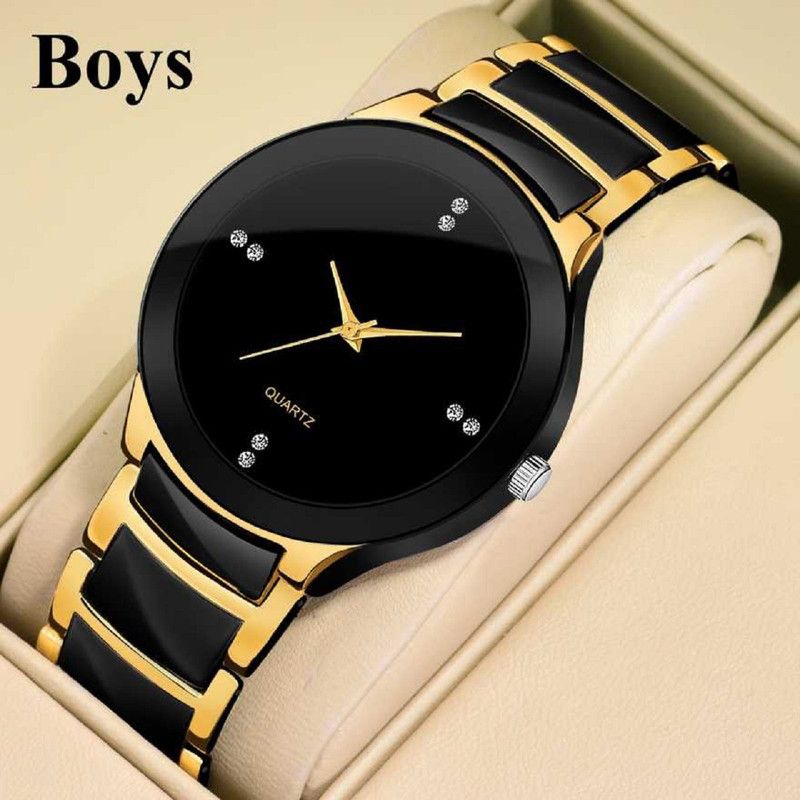 FULL Black DJ01 Analog Watch - For Boys Black DJ01 Analog MEN Watch -MEN For Boys