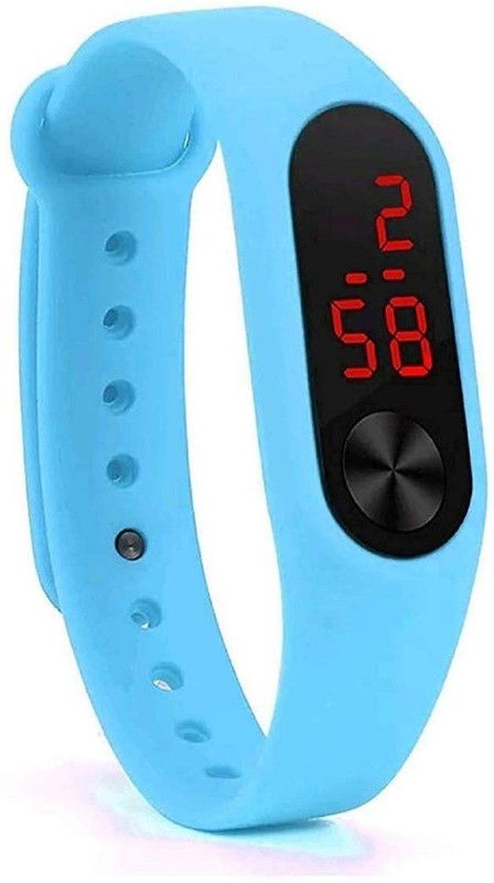 Digital Watch - For Boys & Girls sky blue m2 kids watch