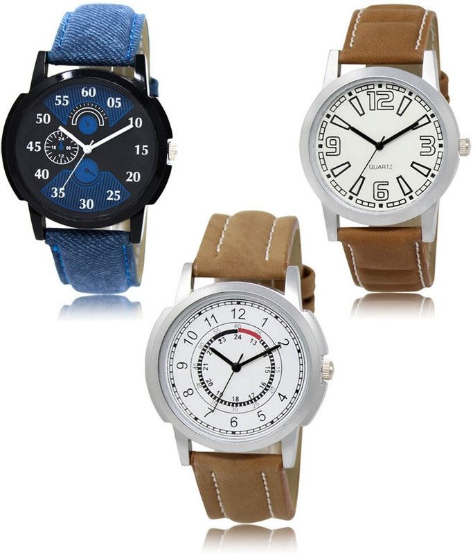 New latest Designer Combo of 3 Analog Watch - For Men LR-02-15-17