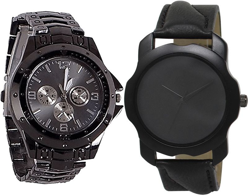 combo watch Analog Watch - For Girls Contemporary Traditional Analogue Black Color Boys And Men Watch - B70-BL46.22 (Combo Of 2 )