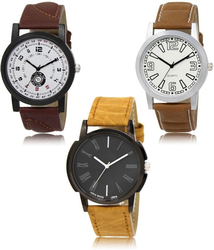 New latest Designer Combo of 3 Analog Watch - For Men LR-11-15-19
