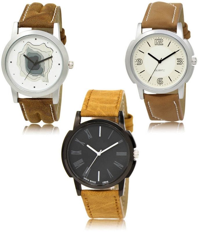 New latest Designer Combo of 3 Analog Watch - For Men LR-09-16-19