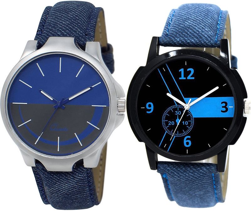 combo watch Analog Watch - For Girls Treading Luxury Analogue Blue Color Boys And Men Watch - BL46.24-B7 (Combo Of 2 )
