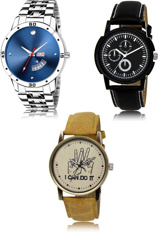 New latest Designer Combo of 3 Analog Watch - For Men 105-13-30