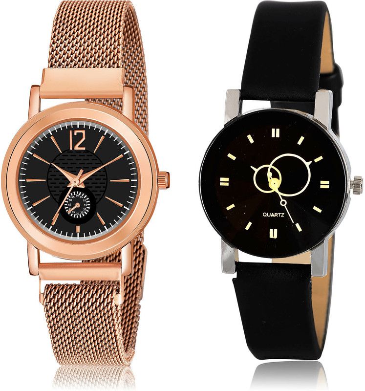 Analog Watch - For Girls Latest Collegian 2 Watch Combo For Women And Girls - GW38-G386