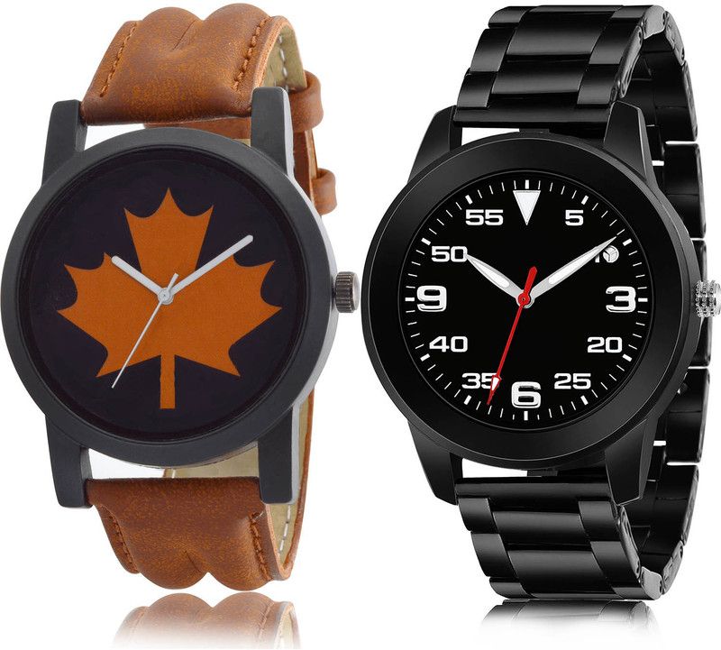 Analog Watch - For Men Brand New Royal 2 Watch Combo For Boys And Men - B34-(75-S-20)