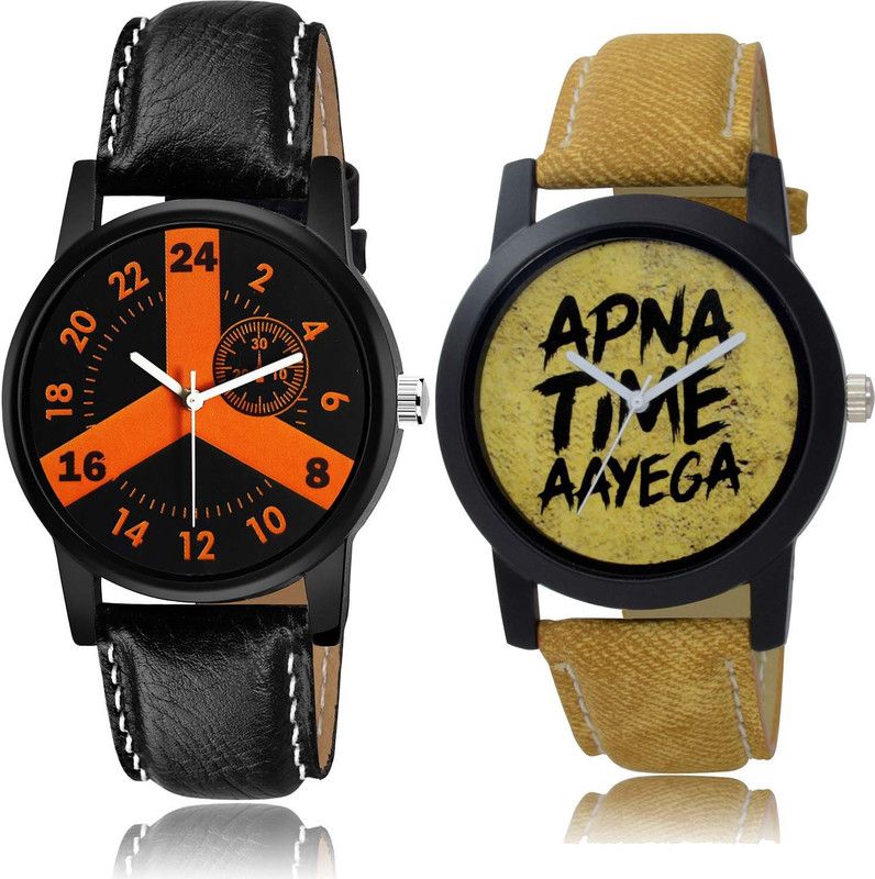 combo watch Analog Watch - For Men & Women Latest Rich Apna Time Aayega Watch - B865-B383 (Combo Of 2 )