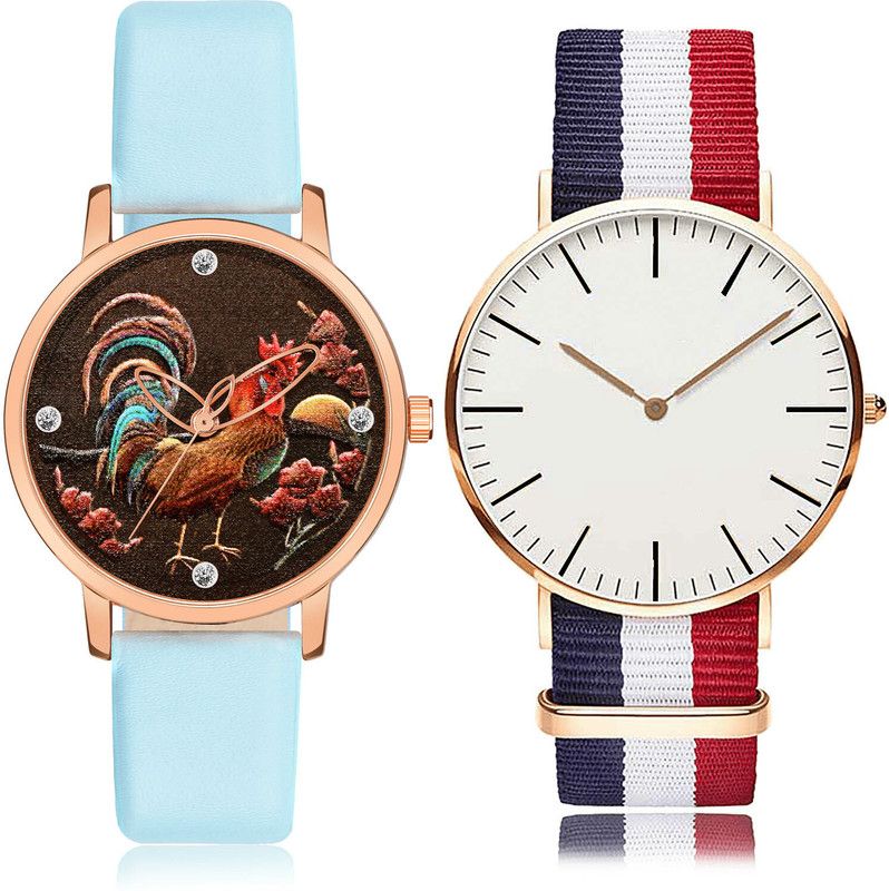 Analog Watch - For Women Brand New High Quality 2 Watch Combo For Women And Girls - GM370-GC17