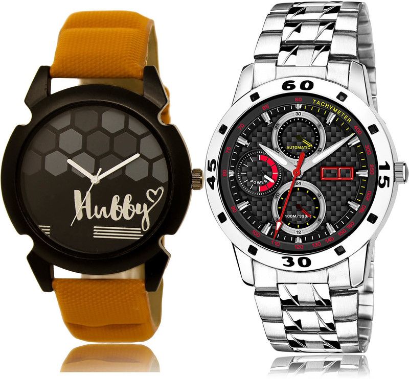 Analog Watch - For Men Contemporary 3D Design 2 Watch Combo For Boys And Men - BL46.32-(60-S-19)