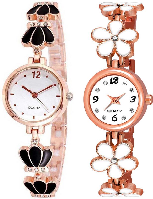 Analog Watch - For Girls Combo Pack 2 Best Artist Designer Party-Wedding Bangle Analog Watch For Girls SK102