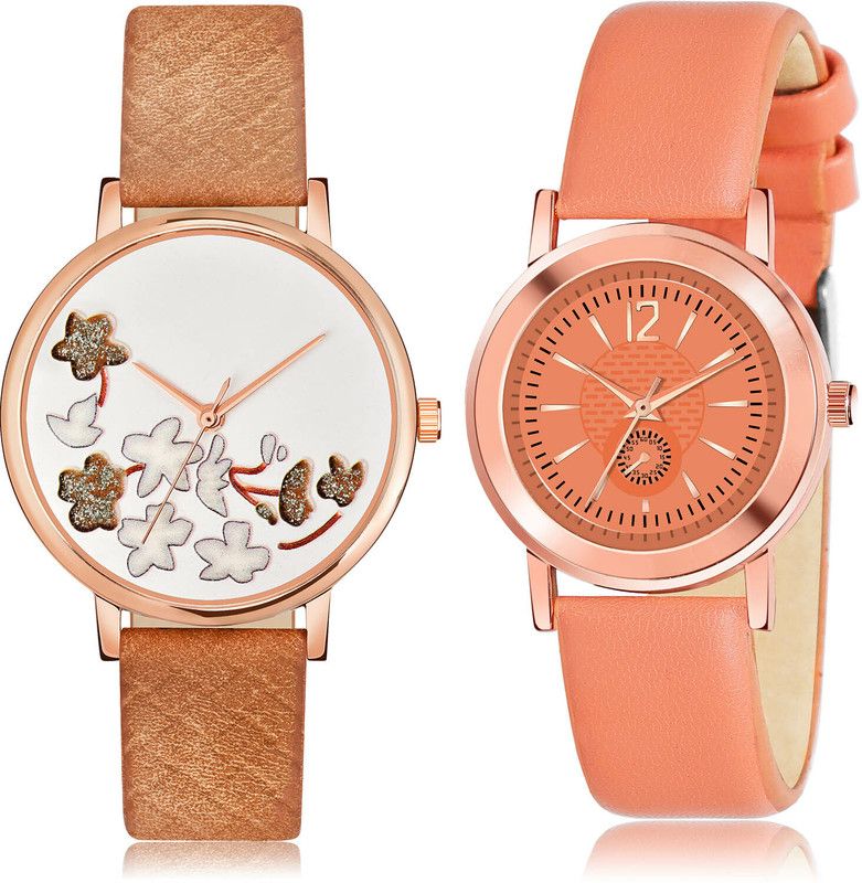 Analog Watch - For Women Modish 3D Design 2 Watch Combo For Women And Girls - GM503-GW6