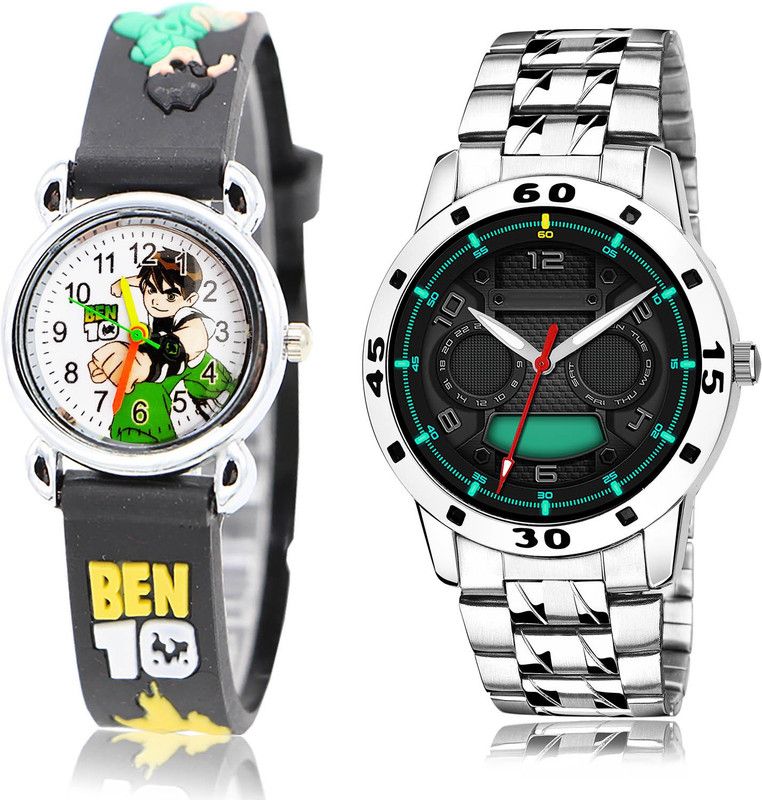 Analog Watch - For Boys Latest Collegian 2 Watch Combo For Boys And Men - BK81-(57-S-19)