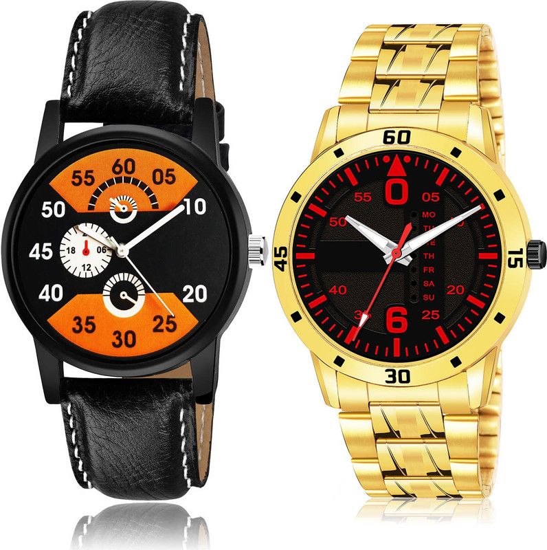 Analog Watch - For Men Classical Heart 2 Watch Combo For Boys And Men - B826-(25-S-21)