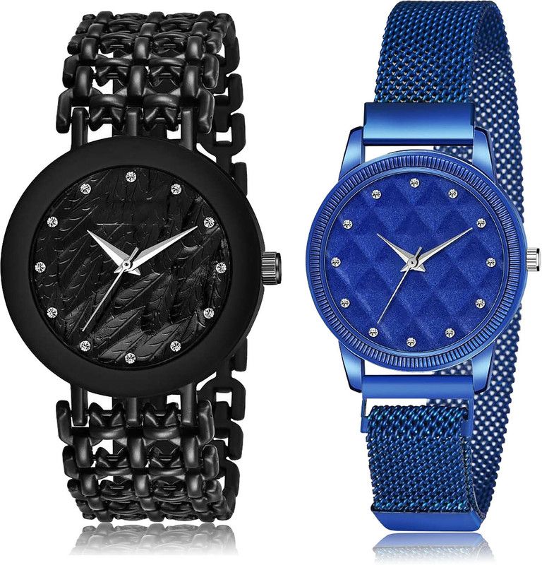 Analog Watch - For Girls Modern Tread 2 Watch Combo For Women And Girls - G568-GW13