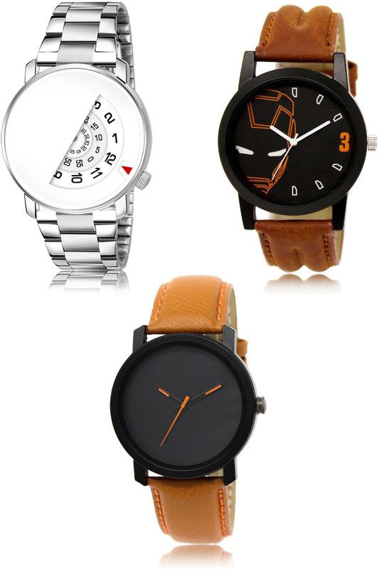 New latest Designer Combo of 3 Analog Watch - For Men 106-04-20