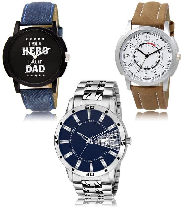 New latest Designer Combo of 3 Analog Watch - For Men LR-07-17-102
