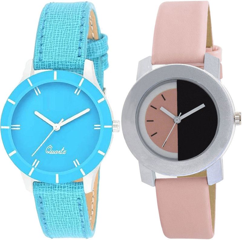 combo watch Analog Watch - For Girls Latest Professional Analogue Blue And Pink Color Girls And Women Watch - G269-G400 (Combo of 2 )