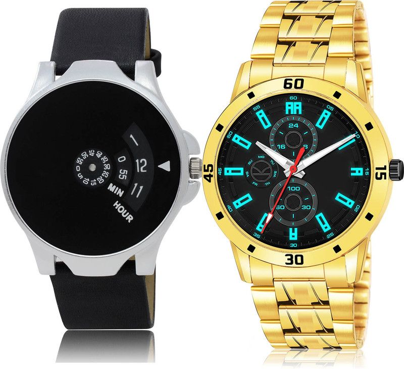 Analog Watch - For Men Treading High Quality 2 Watch Combo For Boys And Men - BO52-(63-S-21)