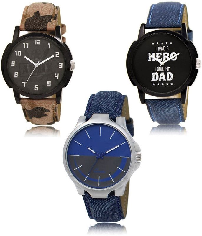 New latest Designer Combo of 3 Analog Watch - For Men LR-03-07-24