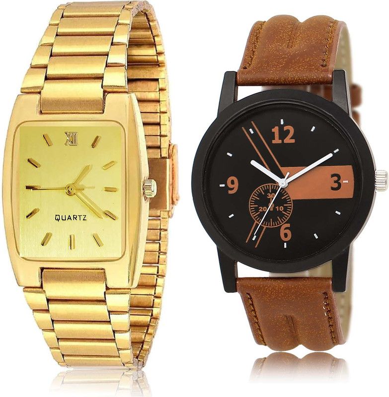 combo watch Analog Watch - For Boys & Girls Brand New Collegian Chain Combo Watch For Boys And Men - BRM4-BL46.1