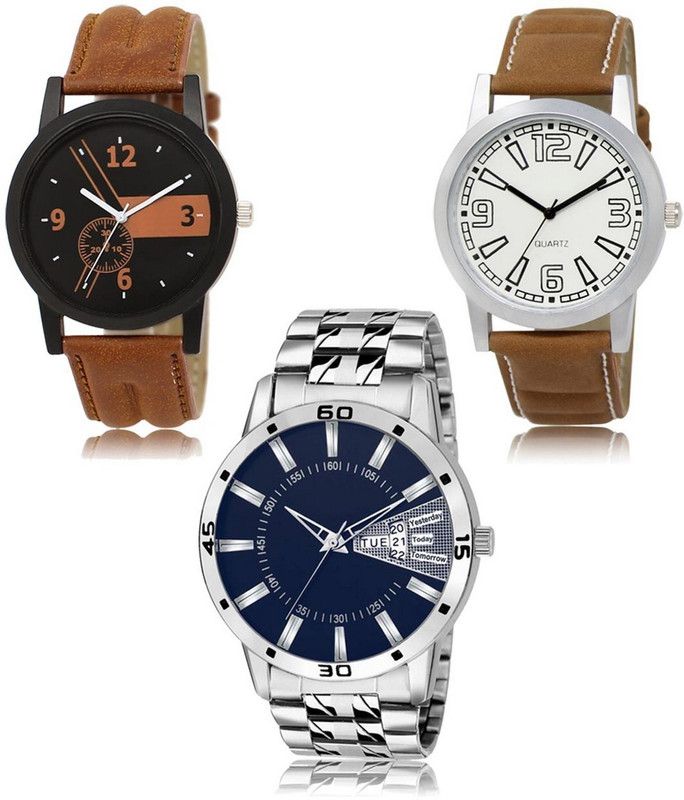 New latest Designer Combo of 3 Analog Watch - For Men LR-01-15-102