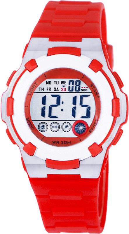 Retro Dial Attractive Design Alarm Multifuctions Digital Watch - For Boys & Girls KMR85751136-Hot Red