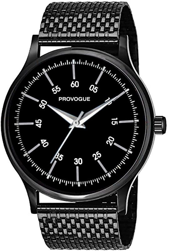 Basic Analog Mesh Strap Watch for Men Analog Watch - For Men SK-PG-4019-BLK-BLK Basic Analog Watch