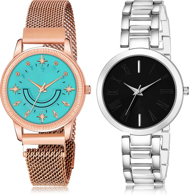 Analog Watch - For Women Contemporary Love 2 Watch Combo For Women And Girls - GW69-G601