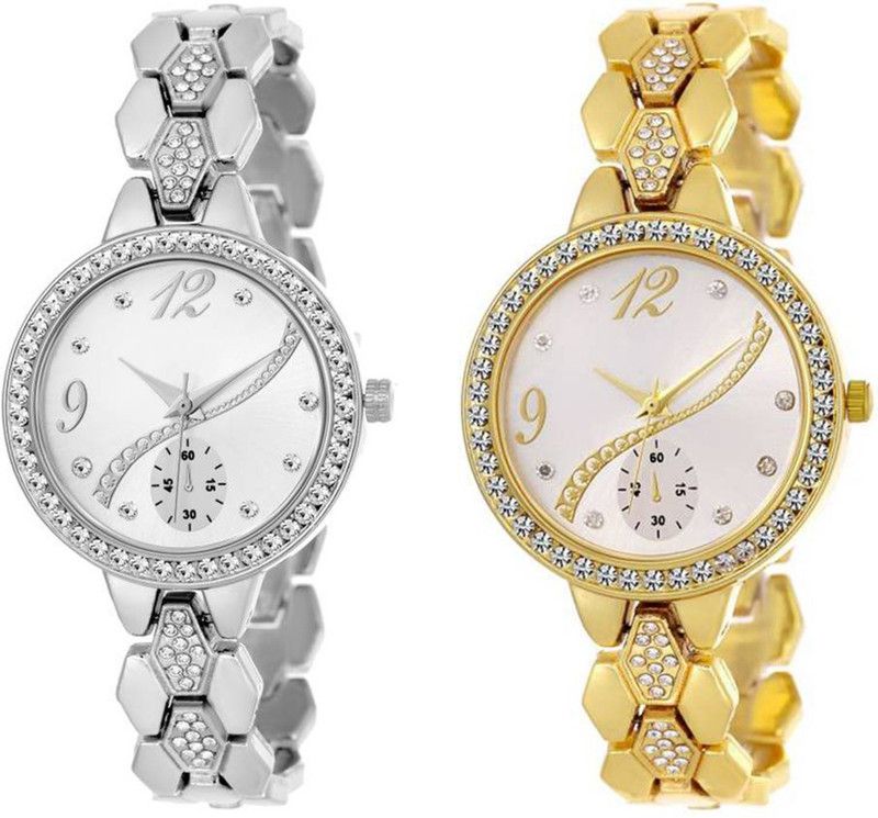 Analog Watch - For Girls New Diamond Studded Part-Wedding Adition BB-07285