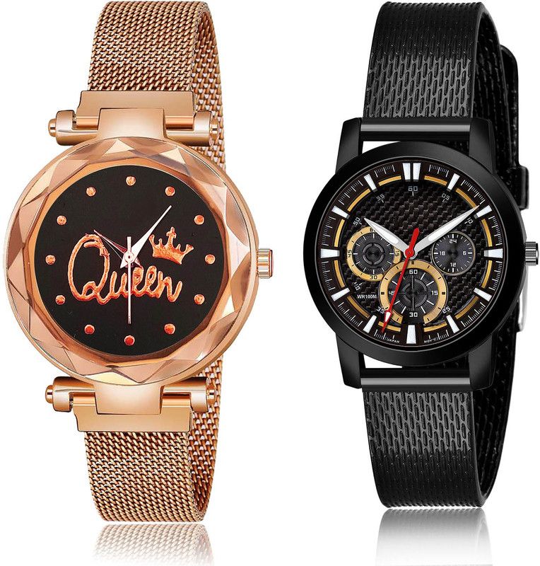 Analog Watch - For Women Classical Heart 2 Watch Combo For Women And Girls - G538-(72-L-10)