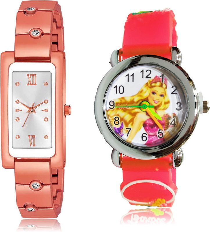 Analog Watch - For Women Classical 3D Design 2 Watch Combo For Women And Girls - G656-GC76