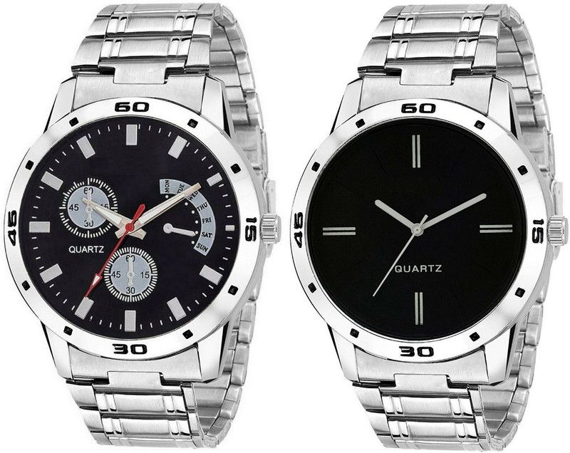 Analog Watch - For Men Combo Of 2 Analog Metal Strap -OT-300 Series-039