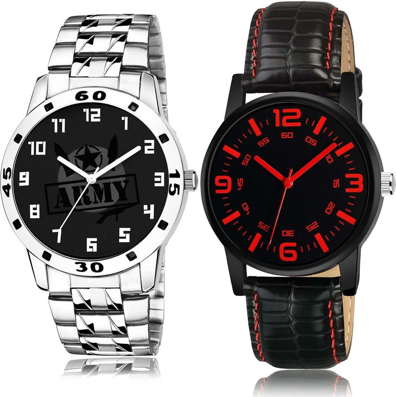 combo watch Analog Watch - For Boys Brand New Wrist Chain Watch Watch - B992-B695 (Combo Of 2 )