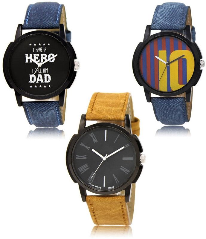 New latest Designer Combo of 3 Analog Watch - For Men LR-07-10-19