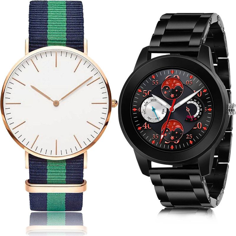 Analog Watch - For Men Brand New Chronograph 2 Watch Combo For Boys And Men - BC4-(50-S-20)