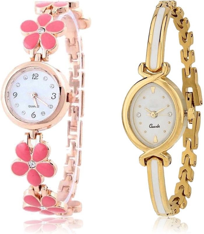 combo watch Analog Watch - For Girls Modern Collegian Flower Combo For Girls And Women - G461-G123