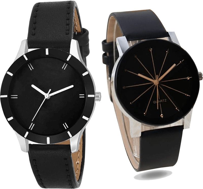 combo watch Analog Watch - For Girls Best Chronograph Analogue Black Color Girls And Women Watch - G268-G174 (Combo of 2 )