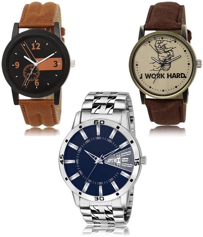 New latest Designer Combo of 3 Analog Watch - For Men -01-29-102
