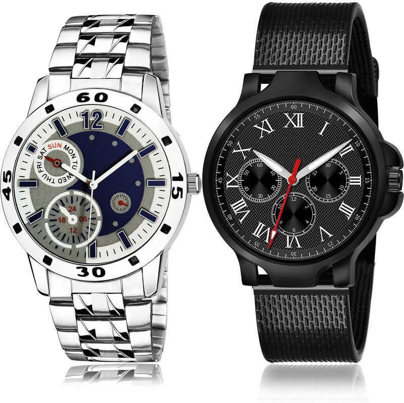 Analog Watch - For Men New Quartz 2 Watch Combo For Boys And Men - B666-(73-S-10)