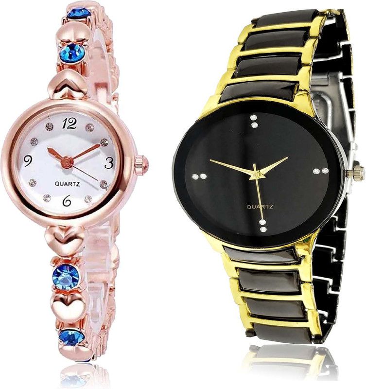 combo watch Analog Watch - For Women New Fashionable Stone Combo Watch For Girls And Women - G457-G208