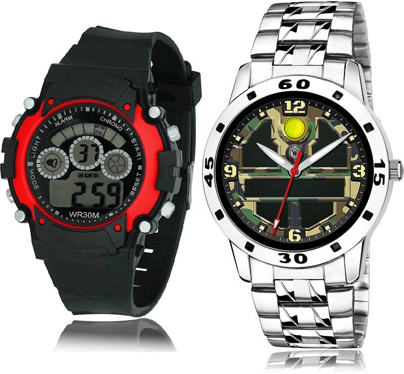 Analog-Digital Watch - For Boys New Fashion 2 Watch Combo For Boys And Men - B5-(34-S-19)