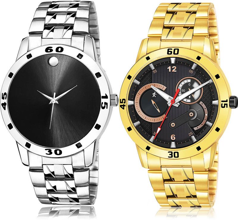 Analog Watch - For Men Contemporary High Quality 2 Watch Combo For Boys And Men - B776-(19-S-21)