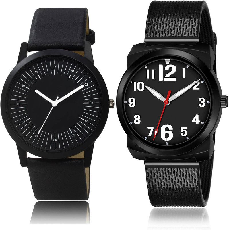 Analog Watch - For Men Latest Fancy 2 Watch Combo For Boys And Men - BO47-(53-S-10)