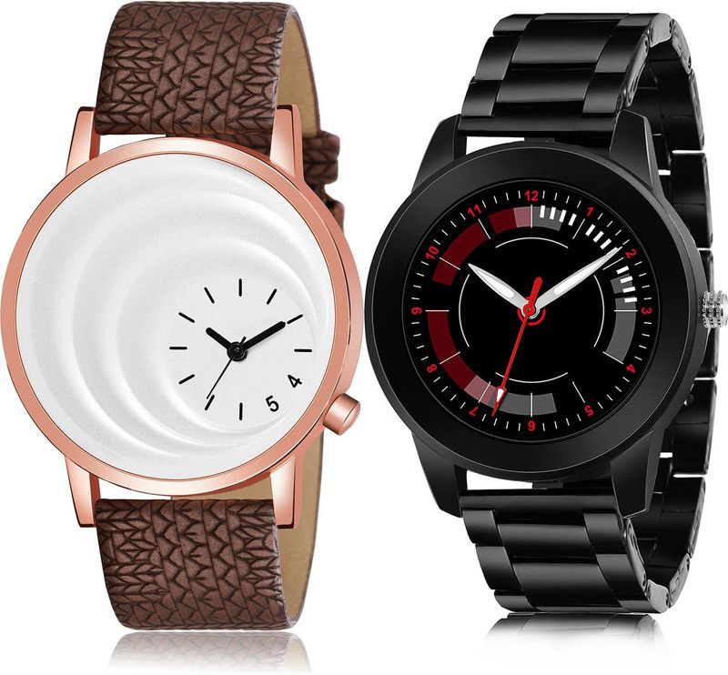 Analog Watch - For Men Modish 3D Design 2 Watch Combo For Boys And Men - BM16-(45-S-20)