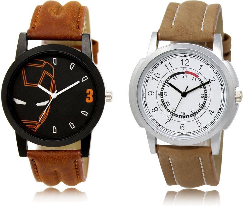 New Latest Designer Combo of 2 Analog Watch - For Men LR04-LR17