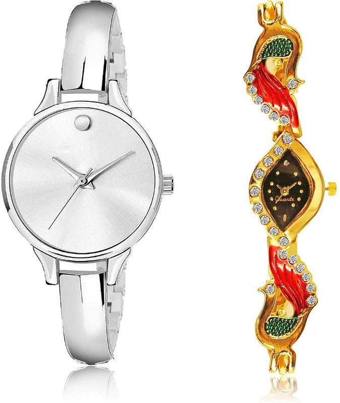 combo watch Analog Watch - For Girls Contemporary Gift Peacock Combo Watch For Girls And Women - G468-G117
