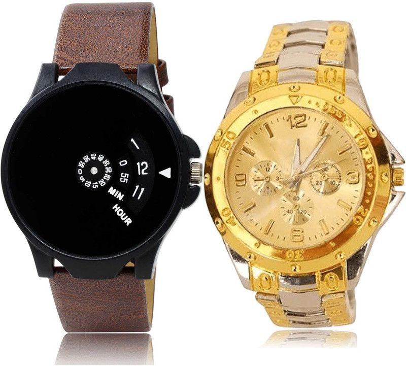 combo watch Analog Watch - For Men Treading Formal Speedometer And Chain Combo Watch For Boys And Men - BO51-B75