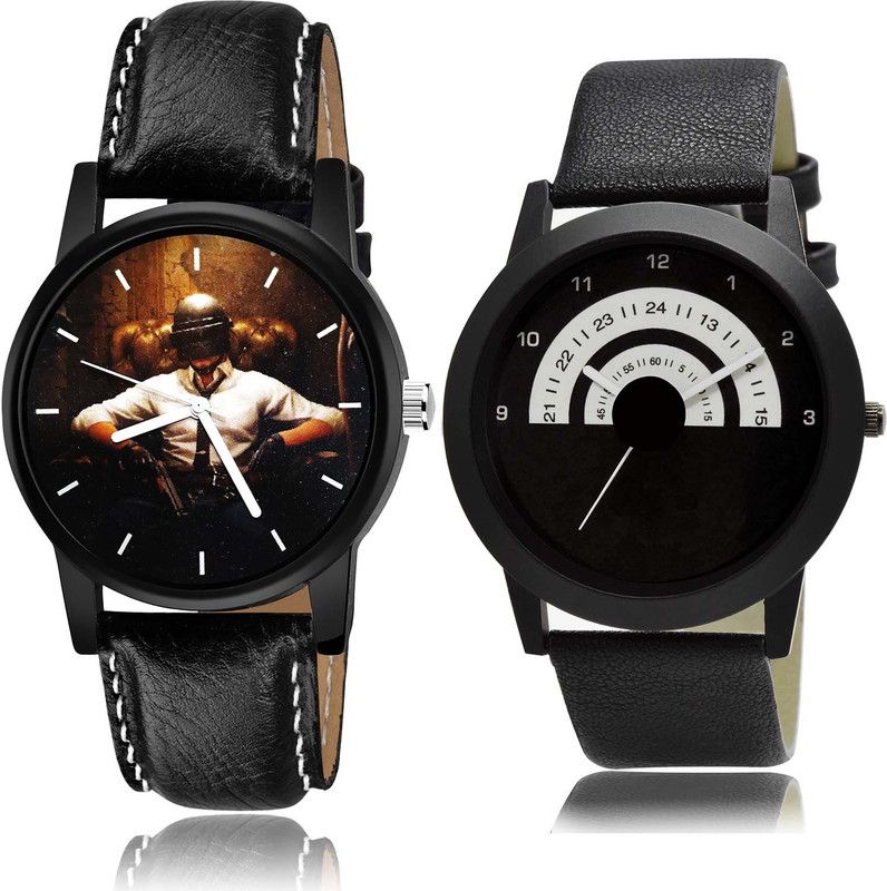combo watch Analog Watch - For Boys Treading Quartz Speedometer Black Color - B439-B48