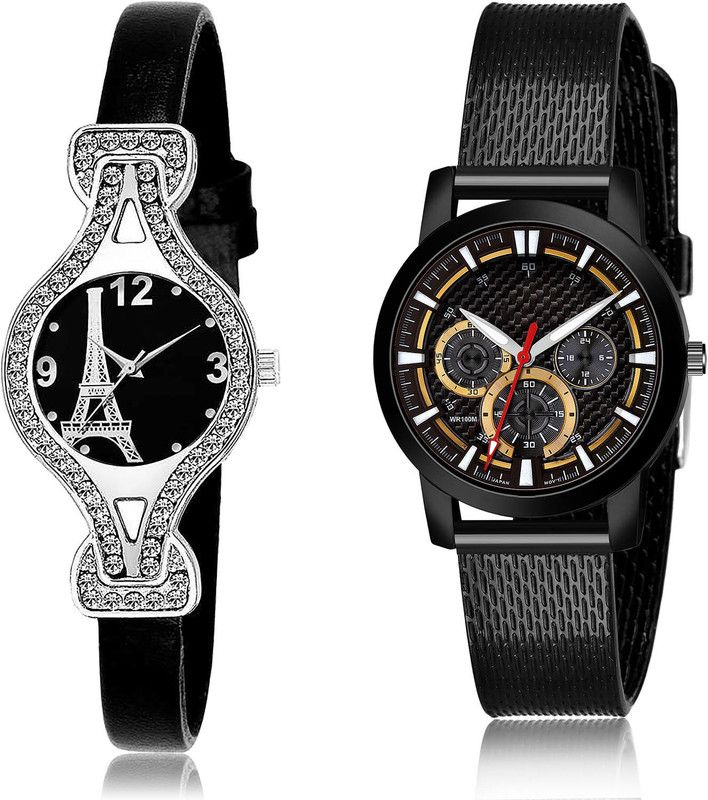 Analog Watch - For Girls New Heart 2 Watch Combo For Women And Girls - G621-(72-L-10)